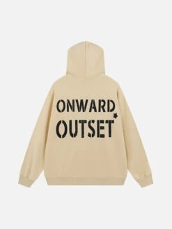 Aelfric Eden Damaged Letter Print Hoodie