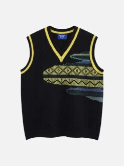 Aelfric Eden Tribal Pattern Sweater Vest