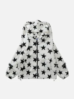 Aelfric Eden Multi Star Rabbit Ear Sherpa Coat