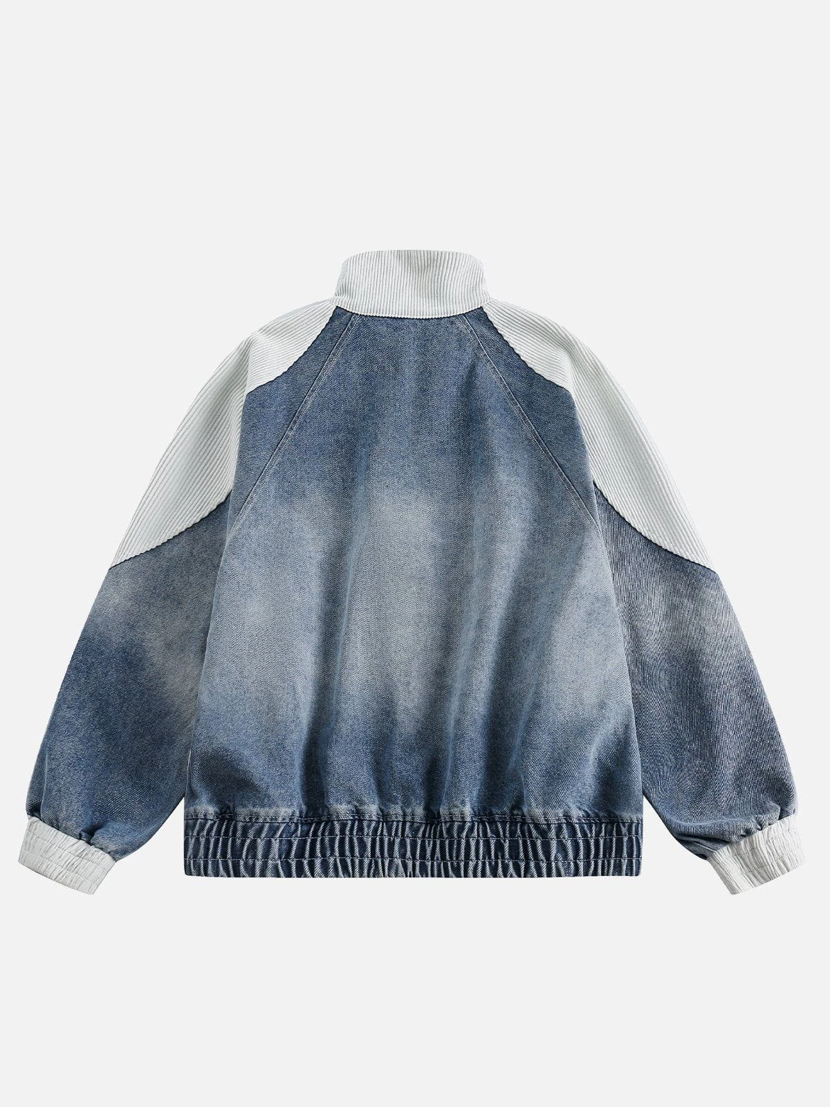 Aelfric Eden Corduroy Patchwork Denim Racing Jacket 4 Aelfric Eden Corduroy Patchwork Denim Racing Jacket - Image 2