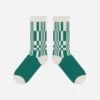 Color Blocking Plaid Mid-Calf Socks