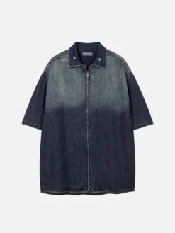Aelfric Eden Gradient Denim Short Sleeve Shirt