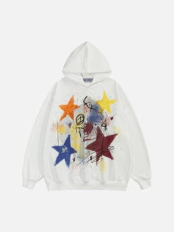 Aelfric Eden Graffiti Colorful Star Hoodie