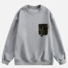 Aelfric Eden Leopard Print Pocket Sweatshirt