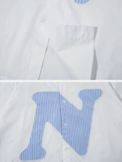 Aelfric Eden Embroidery Letter N Short Sleeve Shirt -Aelfric Eden Shop jpeg f7f20847 02e9 4eaa 8fcd 4582b495ce9d