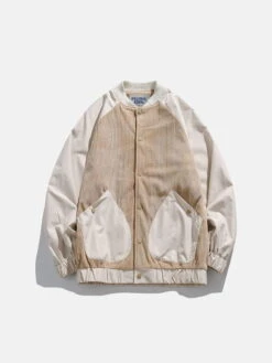 Aelfric Eden Patchwork Corduroy Varsity Jacket