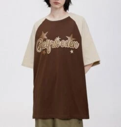 Aelfric Eden | Crew Neck Star Unisex Street Style Plain Cotton -Aelfric Eden Shop org 1036