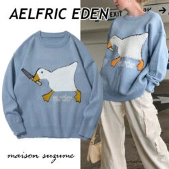 Aelfric Eden | Crew Neck Unisex Street Style Long Sleeves Plain Logo