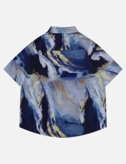 Aelfric Eden | Button-down Unisex Street Style Short Sleeves Oversized -Aelfric Eden Shop org 1048