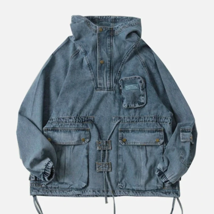 Aelfric Eden | Unisex Street Style Plain Cotton Oversized Washed Denim 4 Aelfric Eden | Unisex Street Style Plain Cotton Oversized Washed Denim - Image 2