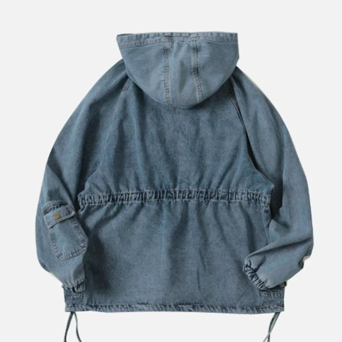 Aelfric Eden | Unisex Street Style Plain Cotton Oversized Washed Denim 5 Aelfric Eden | Unisex Street Style Plain Cotton Oversized Washed Denim - Image 3