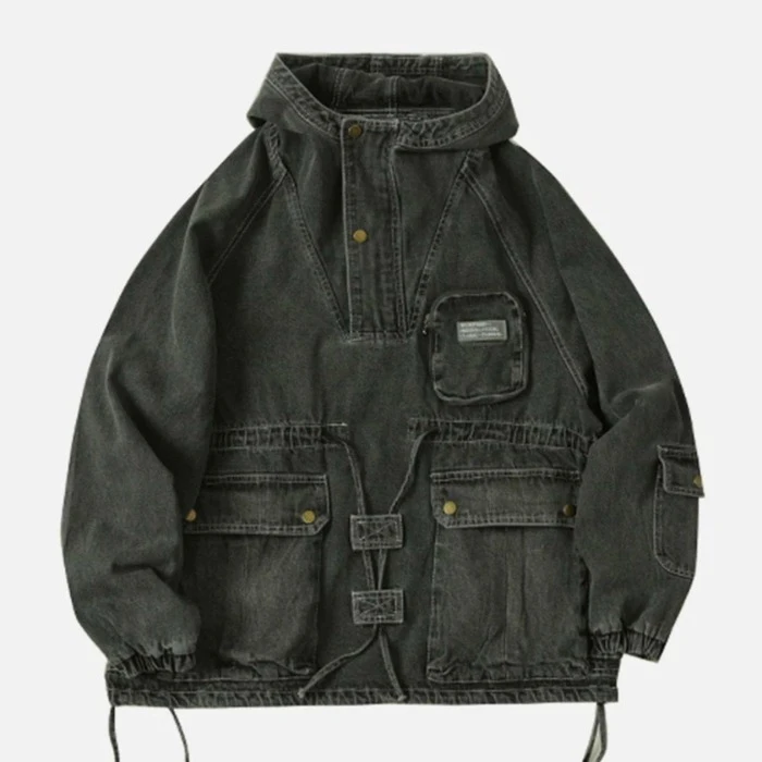 Aelfric Eden | Unisex Street Style Plain Cotton Oversized Washed Denim 6 Aelfric Eden | Unisex Street Style Plain Cotton Oversized Washed Denim - Image 4