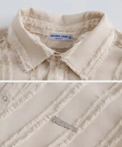 Aelfric Eden | Button-down Unisex Street Style Plain Short Sleeves -Aelfric Eden Shop org 1070