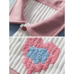 Aelfric Eden | Heart Unisex Street Style Plain Cotton Front Button Jackets -Aelfric Eden Shop org 109