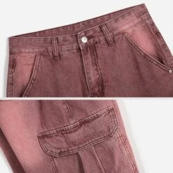 Aelfric Eden | Unisex Street Style Plain Cotton Washed Denim Jeans -Aelfric Eden Shop org 114