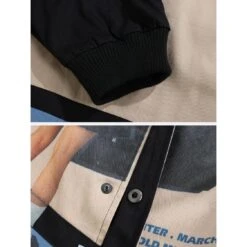 Aelfric Eden | Unisex Street Style Plain Logo Front Button Souvenir Jackets -Aelfric Eden Shop org 1174