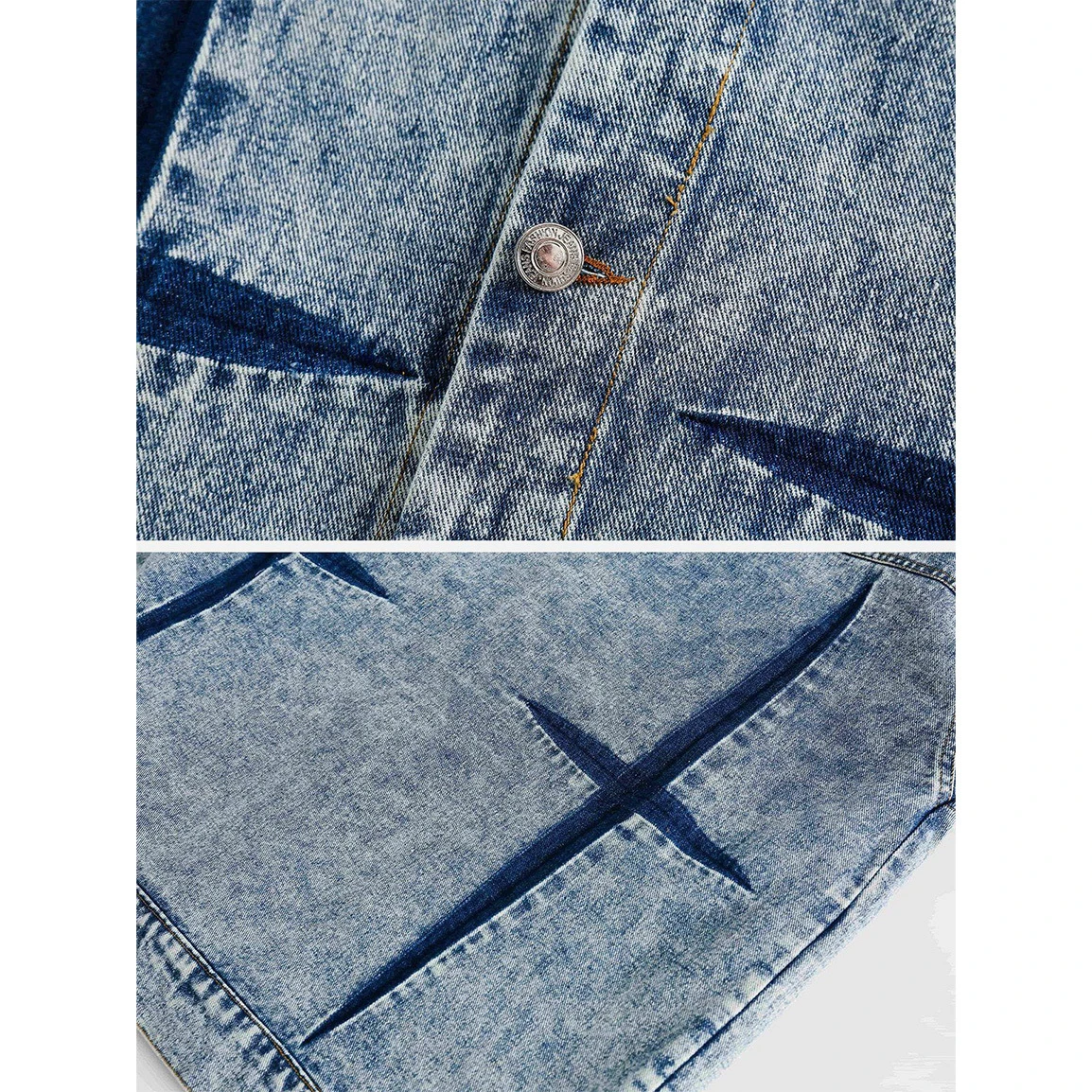 Aelfric Eden | Unisex Denim Blended Fabrics Street Style Cotton Oversized 6 Aelfric Eden | Unisex Denim Blended Fabrics Street Style Cotton Oversized - Image 4