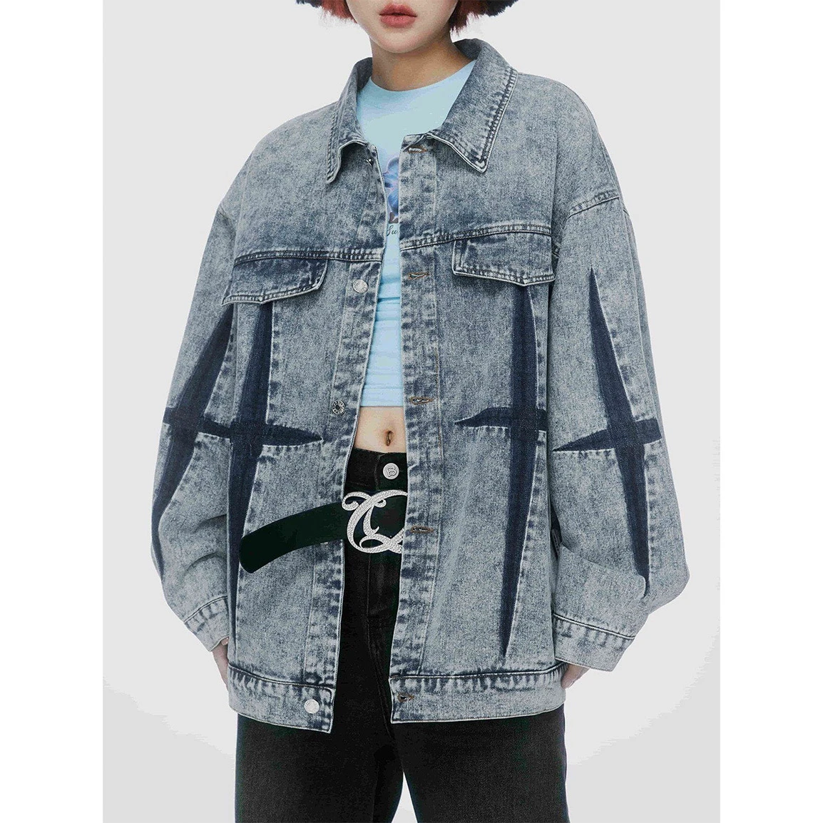 Aelfric Eden | Unisex Denim Blended Fabrics Street Style Cotton Oversized 7 Aelfric Eden | Unisex Denim Blended Fabrics Street Style Cotton Oversized - Image 5