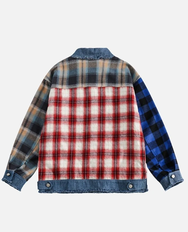 Aelfric Eden | Other Plaid Patterns Unisex Denim Street Style Cotton 5 Aelfric Eden | Other Plaid Patterns Unisex Denim Street Style Cotton - Image 3