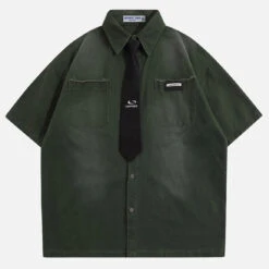 Aelfric Eden | Unisex Denim Street Style Cotton Short Sleeves Shirts 11 Aelfric Eden | Unisex Denim Street Style Cotton Short Sleeves Shirts -Aelfric Eden Shop org 124