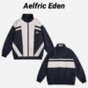 Aelfric Eden | Unisex Street Style Bi-color Plain Logo Skater Style Jackets -Aelfric Eden Shop org 1254