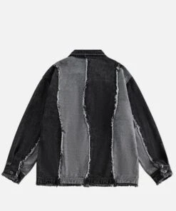 Aelfric Eden | Unisex Denim Blended Fabrics Cotton Fringes Oversized Denim -Aelfric Eden Shop org 1272