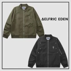 Aelfric Eden | Star Unisex Street Style Plain Cotton Skater Style Jackets