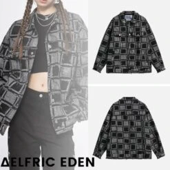 Aelfric Eden | Other Plaid Patterns Denim Street Style Cotton Fringes Denim