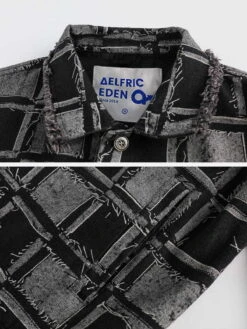 Aelfric Eden | Other Plaid Patterns Denim Street Style Cotton Fringes Denim -Aelfric Eden Shop org 1284