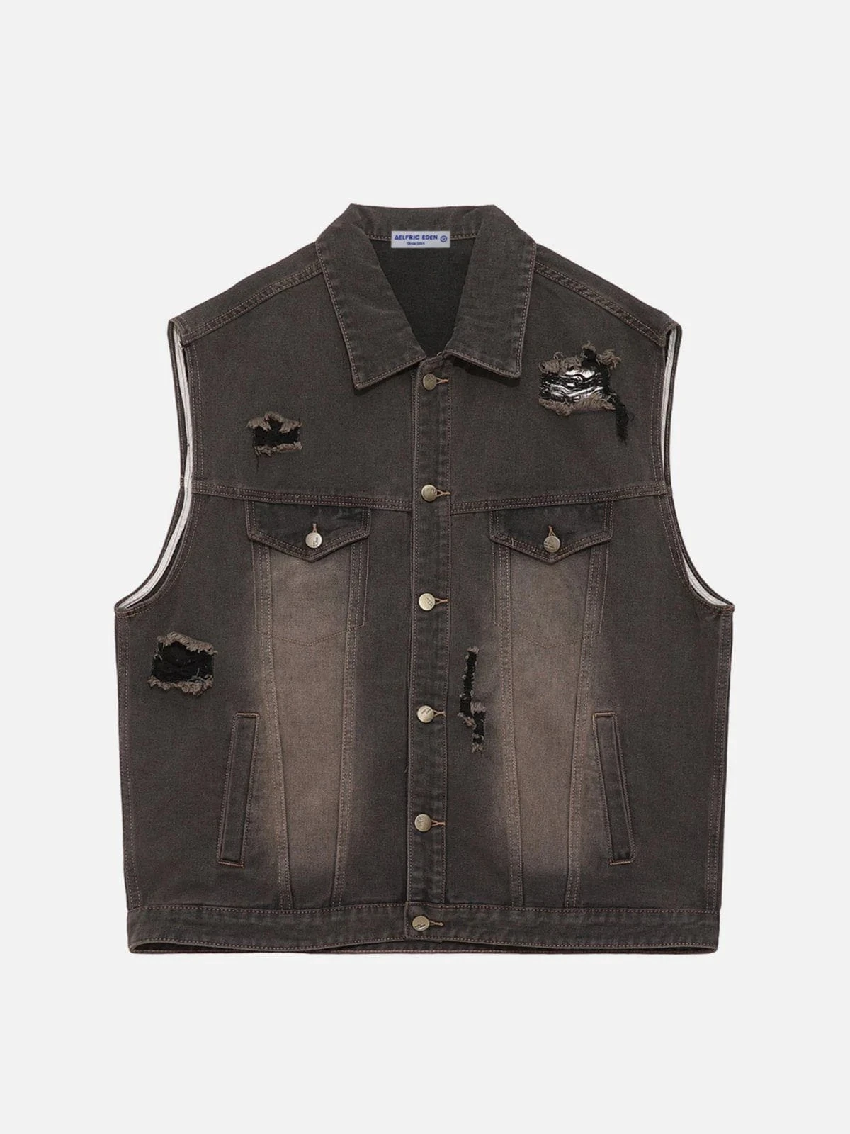 Aelfric Eden | Button-down Unisex Denim Street Style Plain Cotton 4 Aelfric Eden | Button-down Unisex Denim Street Style Plain Cotton - Image 2