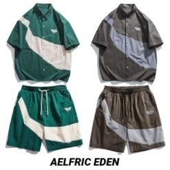 Aelfric Eden | Street Style Oversized Co-ord Matching Sets Neon Color