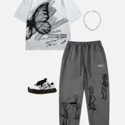 Aelfric Eden | Printed Pants Street Style Cotton Logo Joggers & Sweatpants -Aelfric Eden Shop org 139