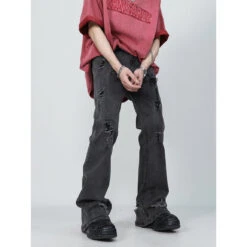 Aelfric Eden | Unisex Denim Street Style Plain Cotton Fringes Washed Denim 13 Aelfric Eden | Unisex Denim Street Style Plain Cotton Fringes Washed Denim -Aelfric Eden Shop org 14