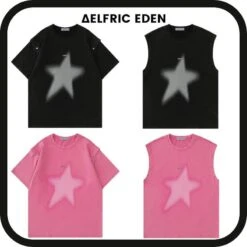 Aelfric Eden | Crew Neck Pullovers Star Unisex Street Style Cotton