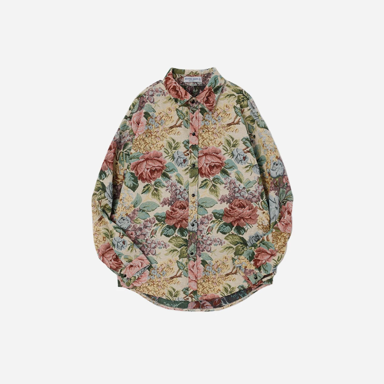 Aelfric Eden | Unisex Street Style Plain Oversized Logo Front Button Shirts 4 Aelfric Eden | Unisex Street Style Plain Oversized Logo Front Button Shirts - Image 2