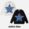 Aelfric Eden | Crew Neck Pullovers Star Unisex Street Style Long Sleeves 1 Aelfric Eden | Crew Neck Pullovers Star Unisex Street Style Long Sleeves -Aelfric Eden Shop org 205