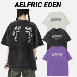 Aelfric Eden | Crew Neck Unisex Street Style Cotton Short Sleeves Logo