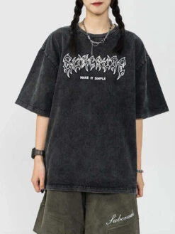 Aelfric Eden | Crew Neck Unisex Street Style Cotton Short Sleeves Logo -Aelfric Eden Shop org 217