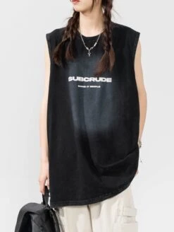 Aelfric Eden | Crew Neck Unisex Sleeveless Street Style Cotton Skater Style -Aelfric Eden Shop org 251