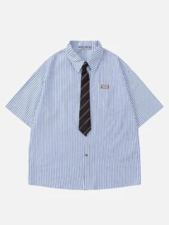 Aelfric Eden | Stripes Unisex Street Style Cotton Shirts -Aelfric Eden Shop org 26