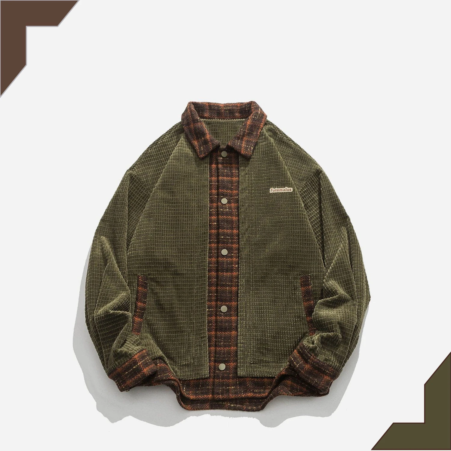 Aelfric Eden | Unisex Street Style Cotton Oversized Front Button Jackets 3 Aelfric Eden | Unisex Street Style Cotton Oversized Front Button Jackets