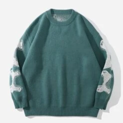 Aelfric Eden | Pullovers Heart Unisex Street Style U-Neck Long Sleeves -Aelfric Eden Shop org 382