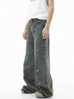 Aelfric Eden | Unisex Denim Blended Fabrics Street Style Cotton Wide Leg -Aelfric Eden Shop org 408