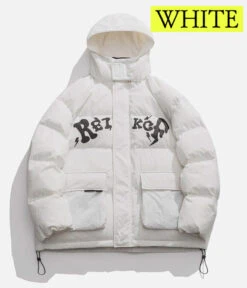 Aelfric Eden | Unisex Street Style Plain Logo Down Jackets -Aelfric Eden Shop org 412