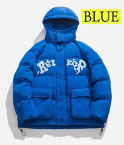 Aelfric Eden | Unisex Street Style Plain Logo Down Jackets -Aelfric Eden Shop org 413