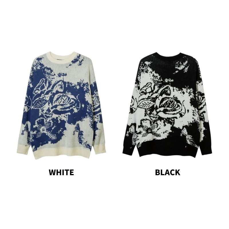 Aelfric Eden | Crew Neck Pullovers Flower Patterns Unisex Street Style 4 Aelfric Eden | Crew Neck Pullovers Flower Patterns Unisex Street Style - Image 2