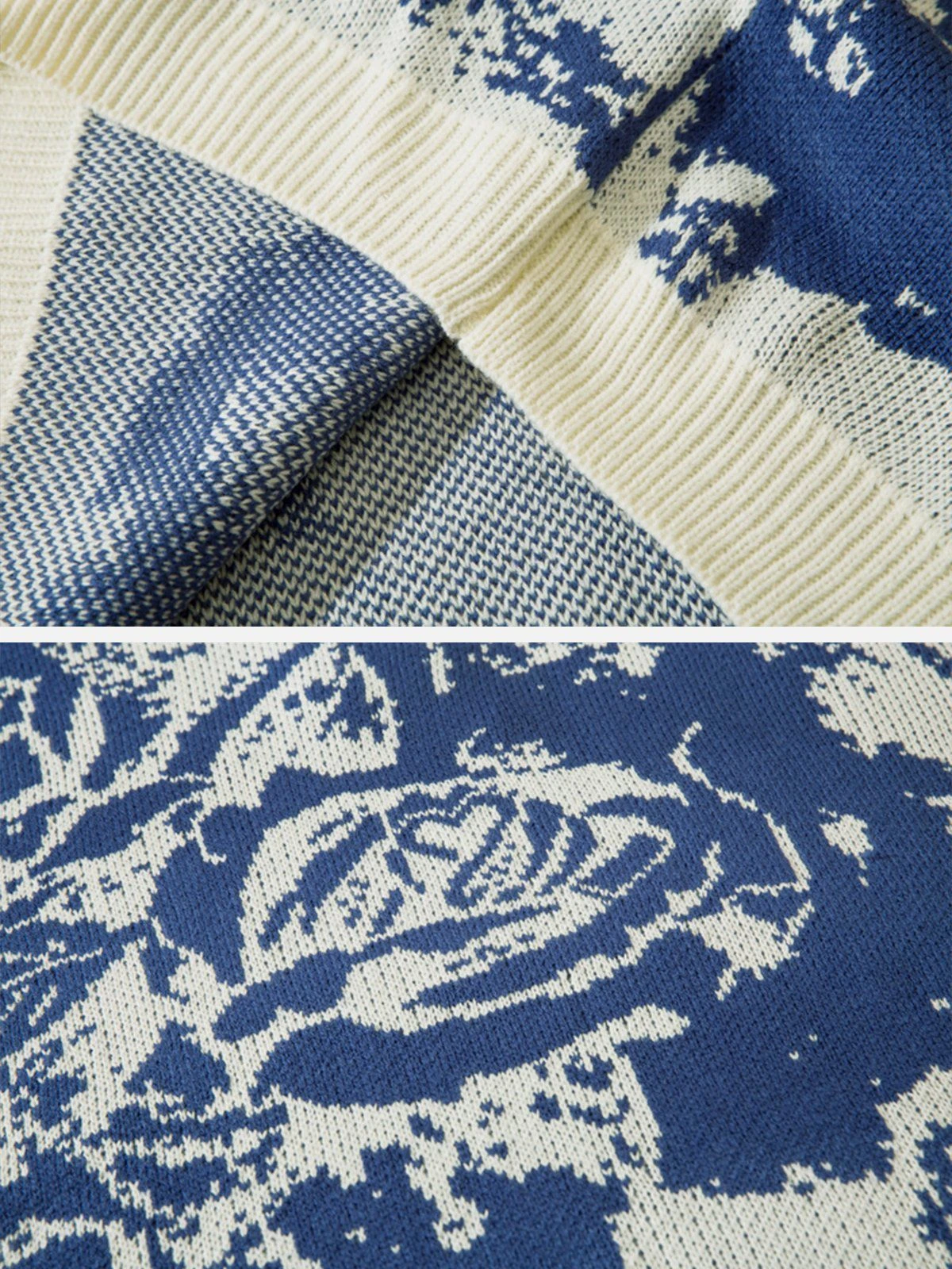 Aelfric Eden | Crew Neck Pullovers Flower Patterns Unisex Street Style 8 Aelfric Eden | Crew Neck Pullovers Flower Patterns Unisex Street Style - Image 6