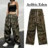 Aelfric Eden | Camouflage Unisex Street Style Cotton Wide Leg Oversized -Aelfric Eden Shop org 45