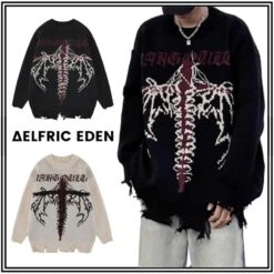 Aelfric Eden | Crew Neck Pullovers Unisex Street Style Long Sleeves