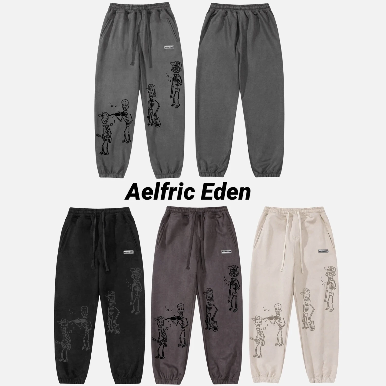 Aelfric Eden | Sweat Street Style Cotton Logo Joggers & Sweatpants 3 Aelfric Eden | Sweat Street Style Cotton Logo Joggers & Sweatpants